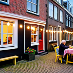 Cozy Neighborhood BBQ**

*   **Prompt:** "A vibrant and lively street barbecue (straatbarbecue) in a typical Dutch neighborhood. String lights illuminate cheerful neighbors of all ages, laughing and sharing food around picnic tables. The scene evokes a sense of 'gezelligheid' and community spirit. In the background, classic Dutch houses with flower-filled window boxes are visible."

**