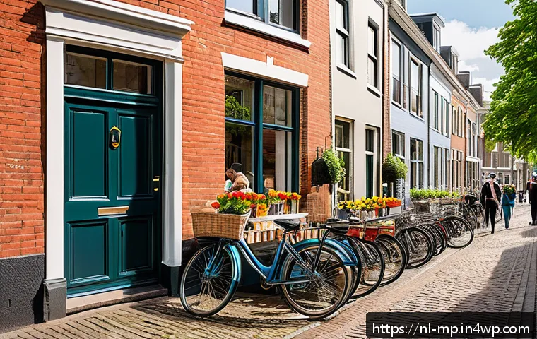 마이크로커뮤니티의 정보 비대칭 해소하기 - A cozy neighborhood gathering in a Dutch residential street during a sunny afternoon, featuring dive...